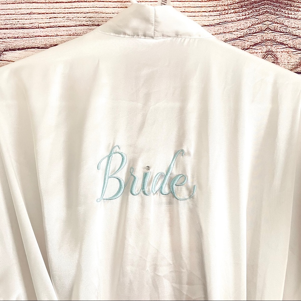 Bride Bundle- Robe and Jean Jacket - Picture 5 of 9